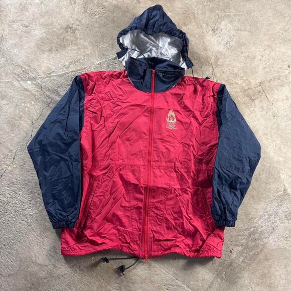 Vintage VTG 90’s Champion USA Olympic Rain Jacket - Picture 1 of 8